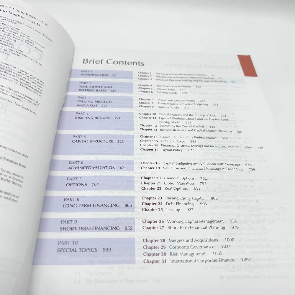 Corporate Finance 5th Edition Global Edition Berk DeMarzo Book